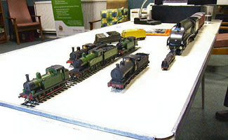 Display of model locos