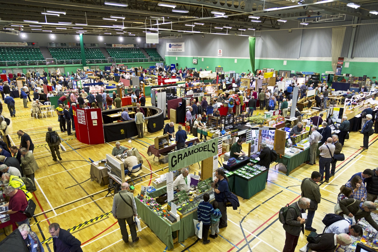 A high level view of the whole exhibition floor